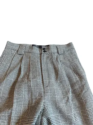 Alanni by Donny Brooke Black Houndstooth Plaid Trousers Wide Size 14 Women's thumbnail 2