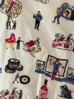Munki Munki Costco Print Pajama Top Size Small thumbnail 2
