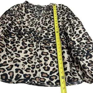 Boden Cheetah‎ Animal Print V-Neck Babydoll Blouse Career Capsule Chic Boho 6 thumbnail 10