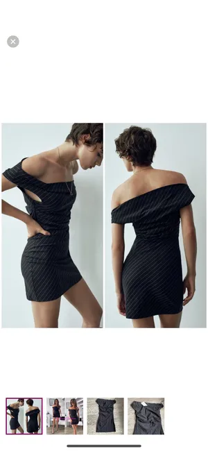 ZARA Pin Stripe Mini Dress thumbnail 2