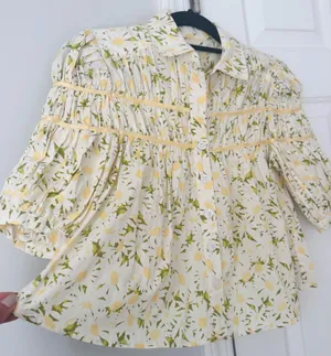 Anthropologie The Leandra Shirred Yoke Blouse by Maeve, Size XS thumbnail 7