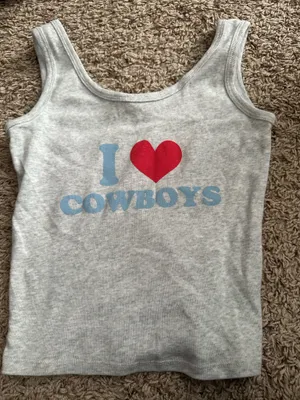 Obsessive Love I love cowboys tank top thumbnail 1