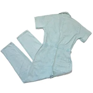 NWT Pistola Grover in Aqua Snow Acid Washed Relaxed Field Suit Jumpsuit XS thumbnail 8