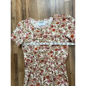 Old Navy Girls' Floral Jumpsuit - M (8) -‎ 61% Cotton, 33% Rayon, 6% Linen thumbnail 5