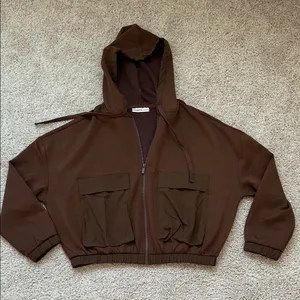 Zenana soft zip up hoodie. S thumbnail 3