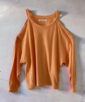 We The Free, Cold Shoulder Top, Women’s, XS, Oversized, Orange thumbnail 1