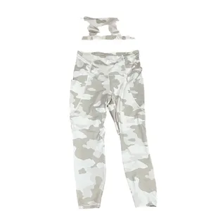 All In Motion Women's Camo Print T-Back Bra & Leggings Set XXL Activewear thumbnail 2
