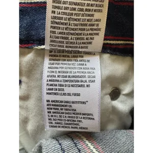 American Eagle Women Size‎ 6 Mid Rise Pinstripe Mini Jean Skirt Super Stretch thumbnail 11