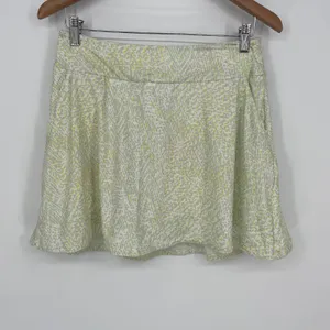 Adidas Women's Printed Frill Golf Skirt‎ White Green Yellow Athletic Size S thumbnail 2