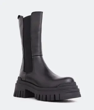 L’intervalle Edmonton Black Leather Boots thumbnail 2