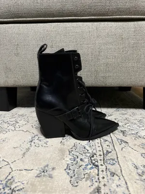 All Saints Bianca Bootie in Black Leather thumbnail 4