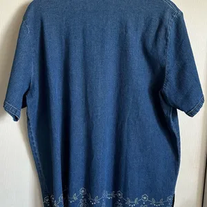 Quacker Factory Denim Shirt size L‎ thumbnail 3