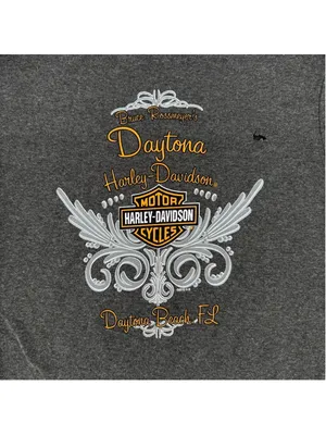 Harley Davidson Women's Tee Daytona Beach Sparkle Size Small HOLE thumbnail 4