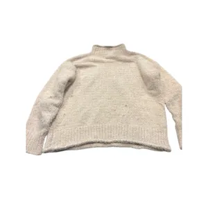 Rachel Zoe Cream Mock Neck Fuzzy Knit Sweater Size XS thumbnail 4