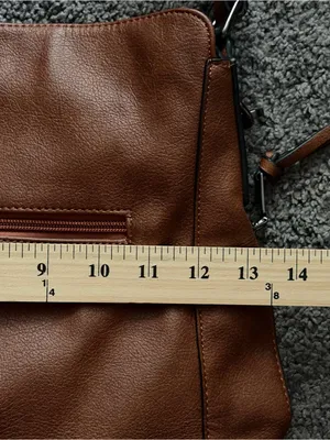 Realer Brown Faux Leather Hobo Bag Convertible Crossbody & Shoulder Purse thumbnail 11