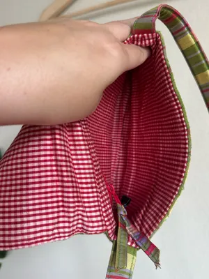 Vintage Vera Bradley Quilted Silk Plaid Purse thumbnail 13
