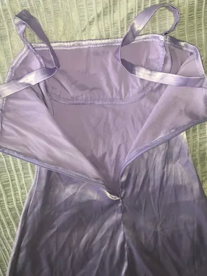 Satin Bodycon Dress Purple Size XS thumbnail 3