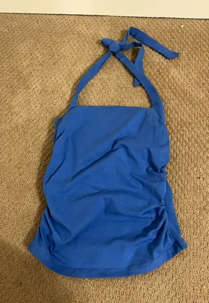 SheIn Blue halter top xs thumbnail 1