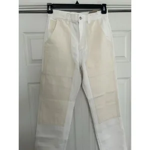 Madewell $128 The Perfect Vintage Straight Jean Two-Tone Women's White/Ivory 26 thumbnail 3