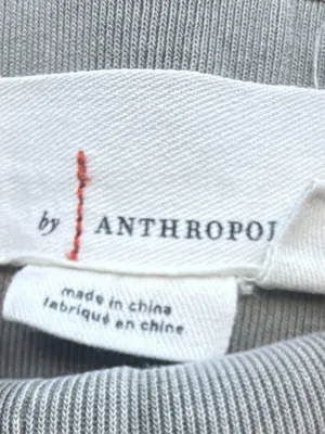 Anthropologie Women Gray Solid Jogger Pants Tapered Elastic Waist Pockets Sz M thumbnail 5