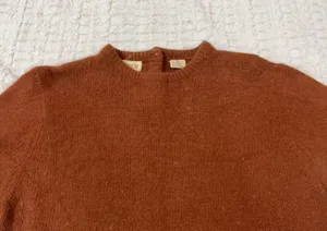 Cassidy Sweater Lambwool Angora Short Sleeve Brown Sz M thumbnail 2