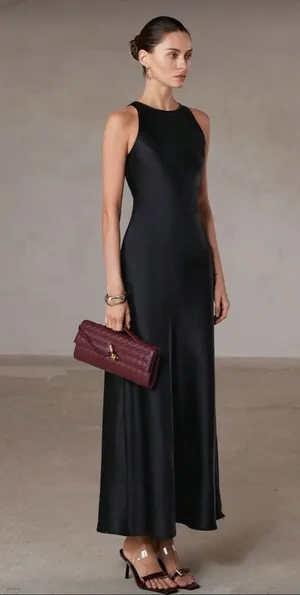 SHEIN satin dress thumbnail 1