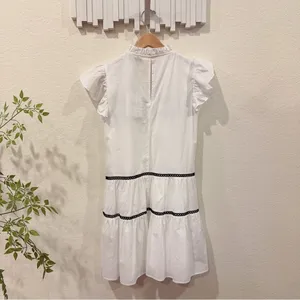 En Saison Aliza Tiered Babydoll Mini Dress in White Size Small NWT thumbnail 6