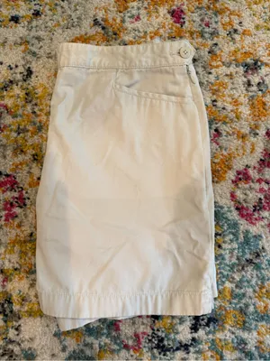 Ann Taylor Cream Cotton Bermuda Shorts thumbnail 9