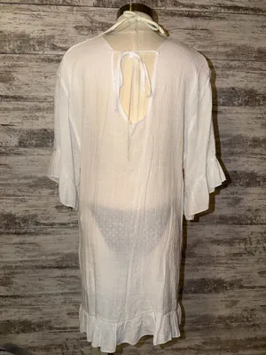 Boutique White Swimsuit Cover-Up thumbnail 4