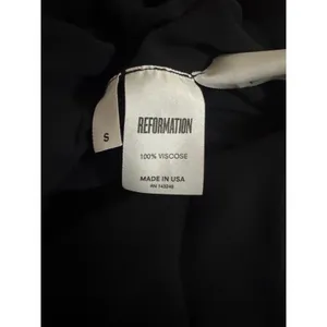 Reformation Black Halter Maxi Dress Open Back Ruffle Minimalist 90s Core Small thumbnail 7