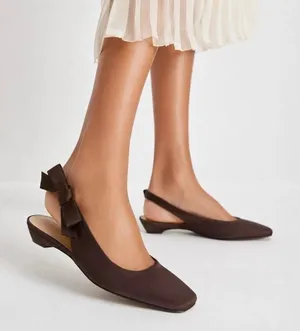 Tuckernuck Brown Suede Olivia Slingback Chocolate Brown Size 6 NEW thumbnail 1