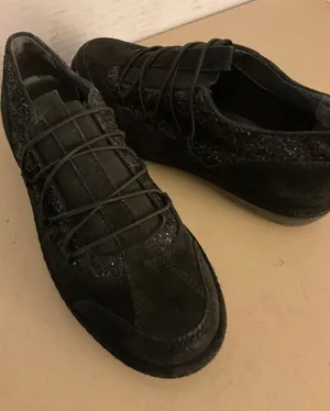 Stuart Weitzman women black suede glitter Sneakers US 5.5 thumbnail 1