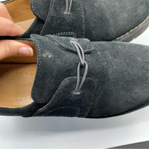 Clarks Artisan Black Suede Leather Slip On Comfort Shoes Womens 8 No Tie Loafer thumbnail 10