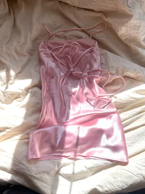 Lucy in the Sky Pink Satin Dress thumbnail 2