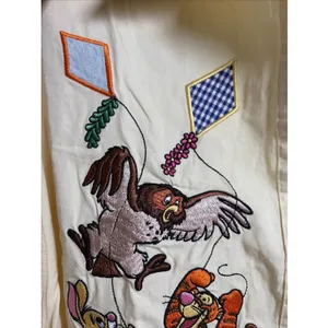 Disney Winnie the Pooh Embroidered Womens Size M Yellow Vintage Cotton Kidcore thumbnail 4