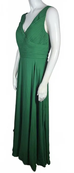 Vnaix Elegant Green Maxi Dress with Lace-Up Back Size 8 thumbnail 1