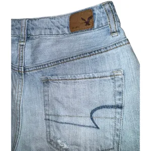 American Eagle Cut Off Jean Shorts High Rise Festival Size‎ 0 Distressed Grunge thumbnail 6