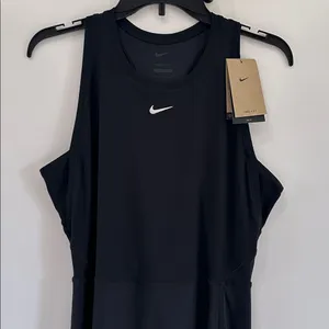 Nike Victory Dri-Fit Tennis Dress NEW Black Large Style FQ1780-010 thumbnail 4