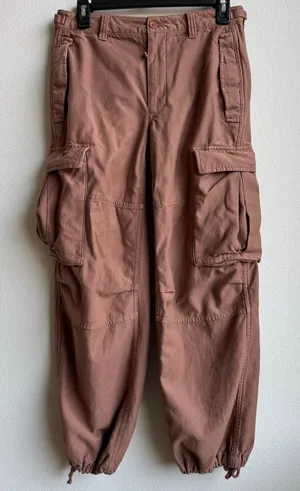 Aritzia TNA Supply Garden Cargo Utility Drawstring Pants Pink Size 4 Small thumbnail 1