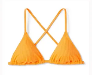 Target Orange Ribbed Bikini Set thumbnail 2