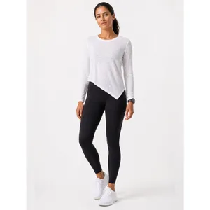 Lululemon Sweetest Day Long Sleeve Burnout Asymmetrical Top Size 10 thumbnail 2