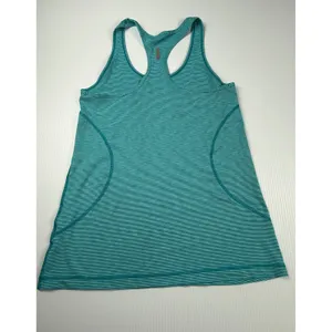 Zella Athletic Tank Top Striped Racerback‎ with Pockets Activewear Large thumbnail 5