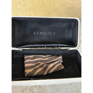 Versace Vintage Havana Tortoise Shell 4215 Polarized Womens Sunglasses and Case thumbnail 5