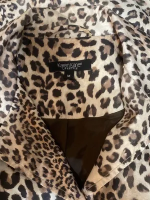 Karen Kane Leopard Print Raincoat thumbnail 3
