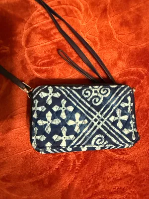 Vera Bradley Bag Shoulder Quilted Blue thumbnail 5
