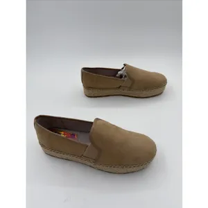 Circus by Sam Edelman Christina Slip‎ On Platform Espadrilles Brown Suede 9.5 thumbnail 3