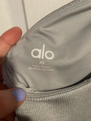 Alo Yoga gray glitter bodysuit  thumbnail 2