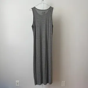 Current Elliott 3 Large Heather Grey Louella Long Tank Dress Sleeveless Maxi thumbnail 6