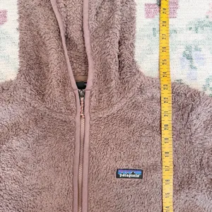 Patagonia Womens Los Gatos 1/4 Zip Up Hoodie Medium Granola Outdoors Brown thumbnail 6
