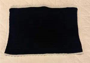 Abercrombie black crochet tube top thumbnail 1